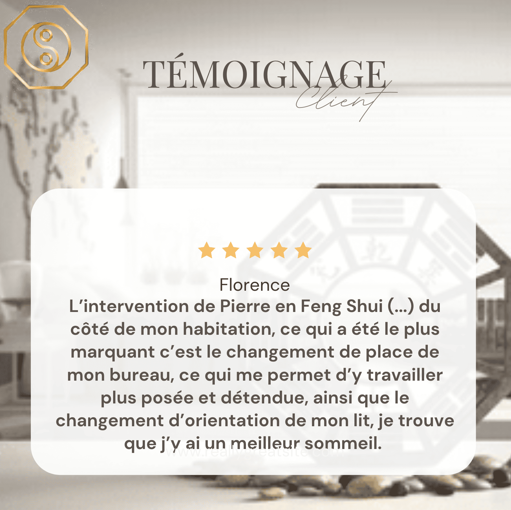 Formation Feng Shui Certifiante - Temoignage client Florence - 20220506